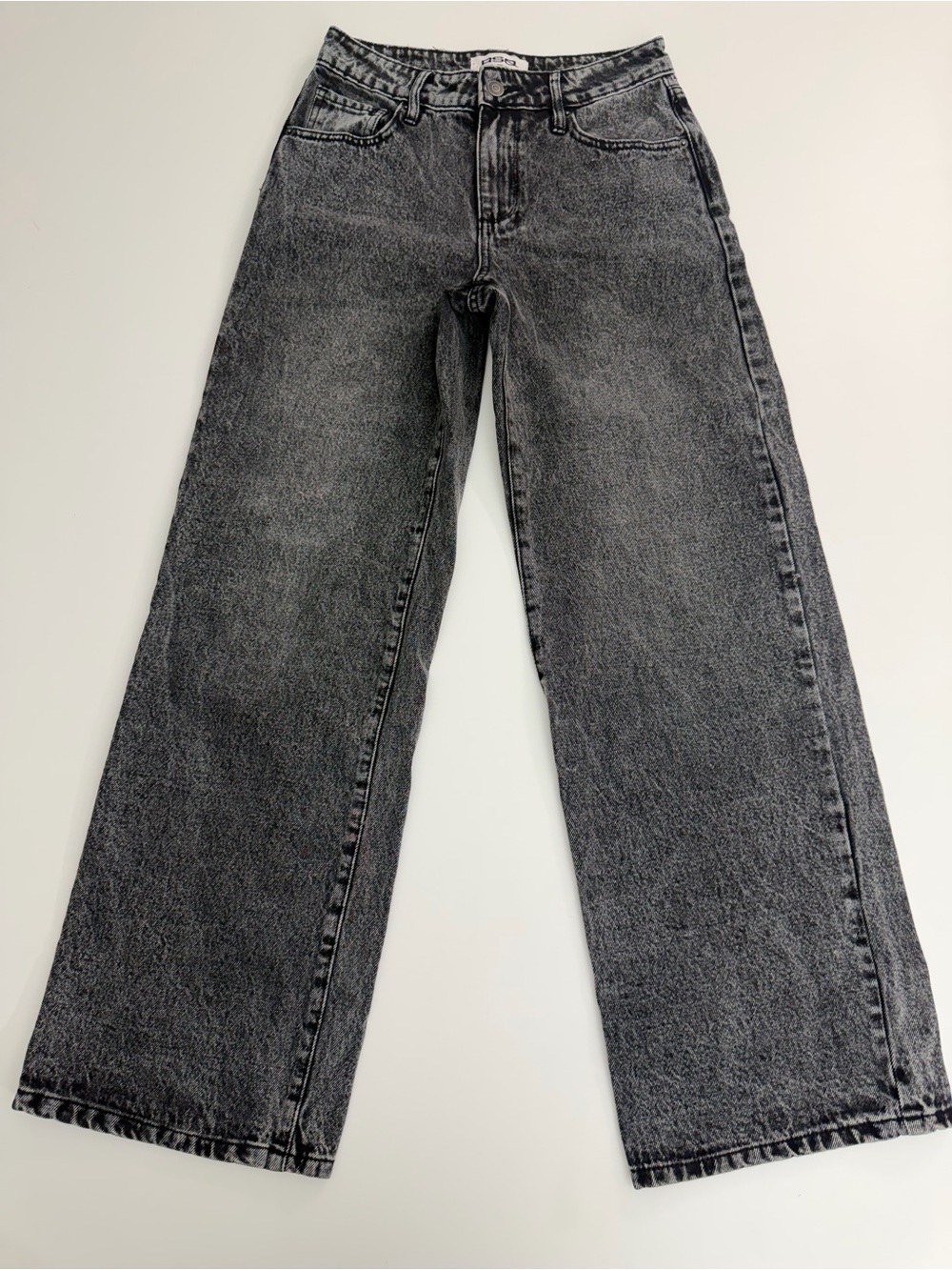 RSQ Baggy Jean Size 24 Black Acid Wash Denim